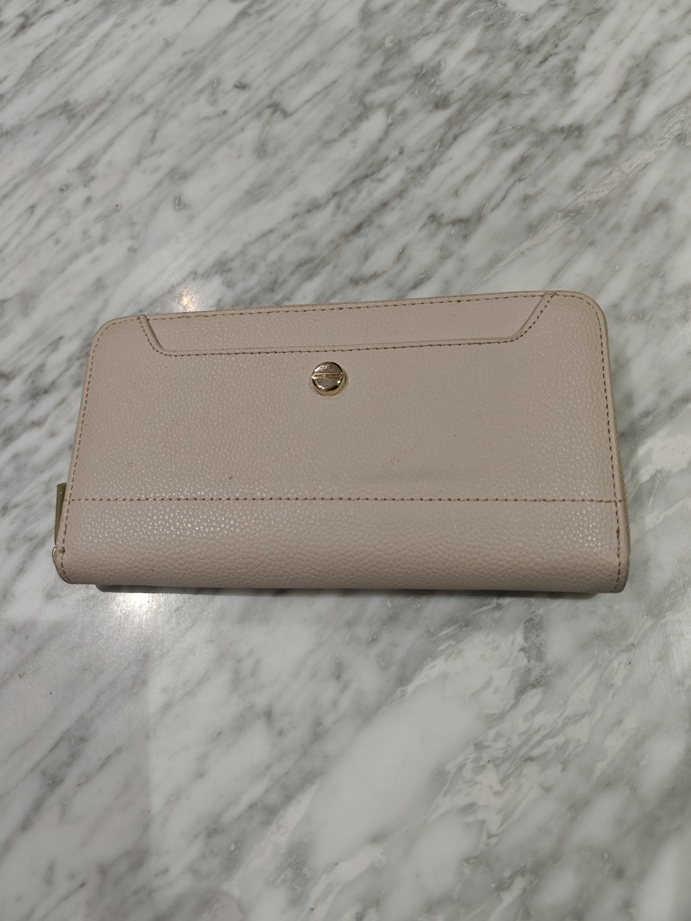 Legato Largo Pebbled Leather Zip Wallet